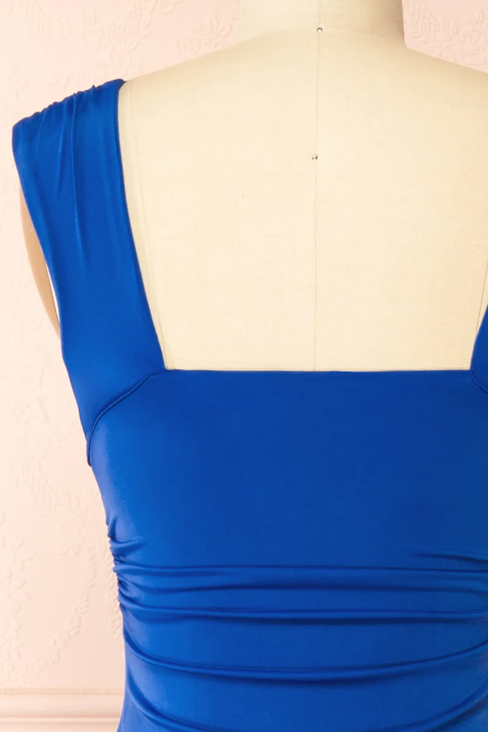 Alba Blue | Maxi Dress w/ Deep V-Neckline