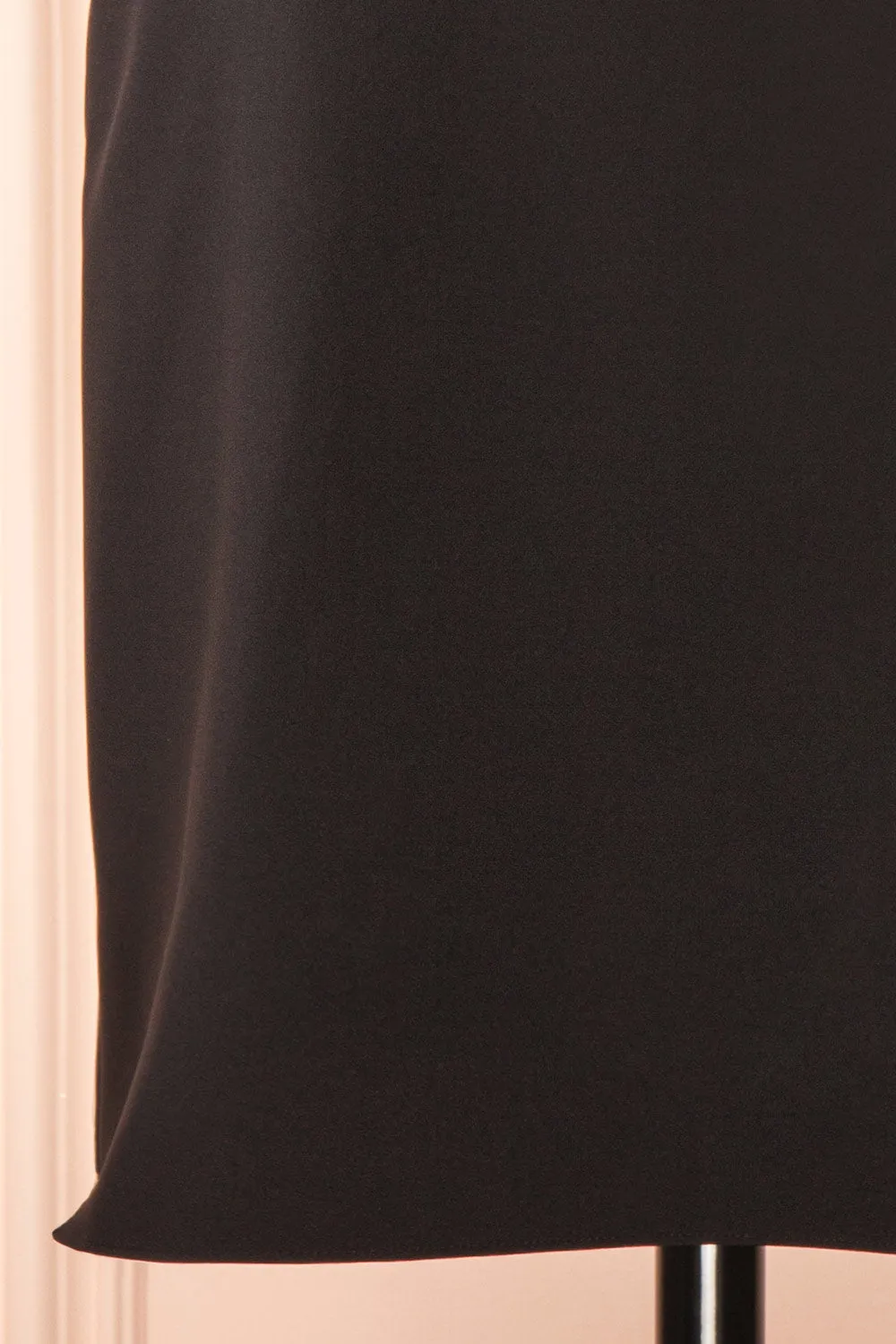 Aleyna | Short Black Dress w/ Lace Straps
