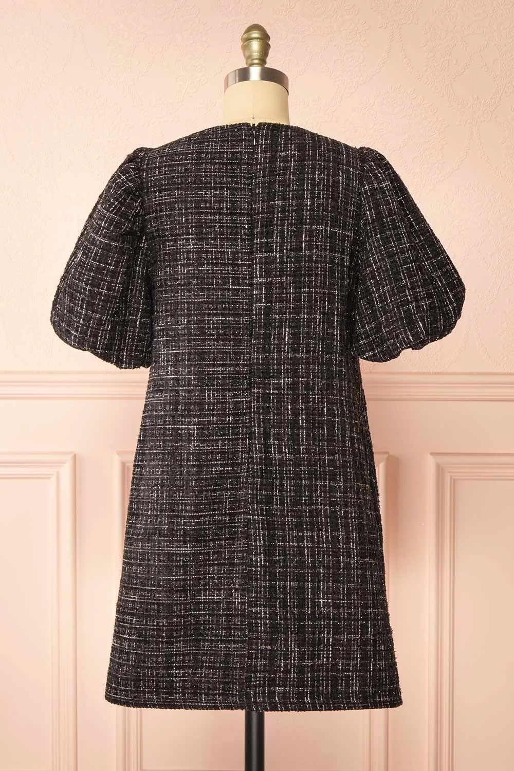 Alizeh | Sparkly Tweed Dress w/ Cristal Bows