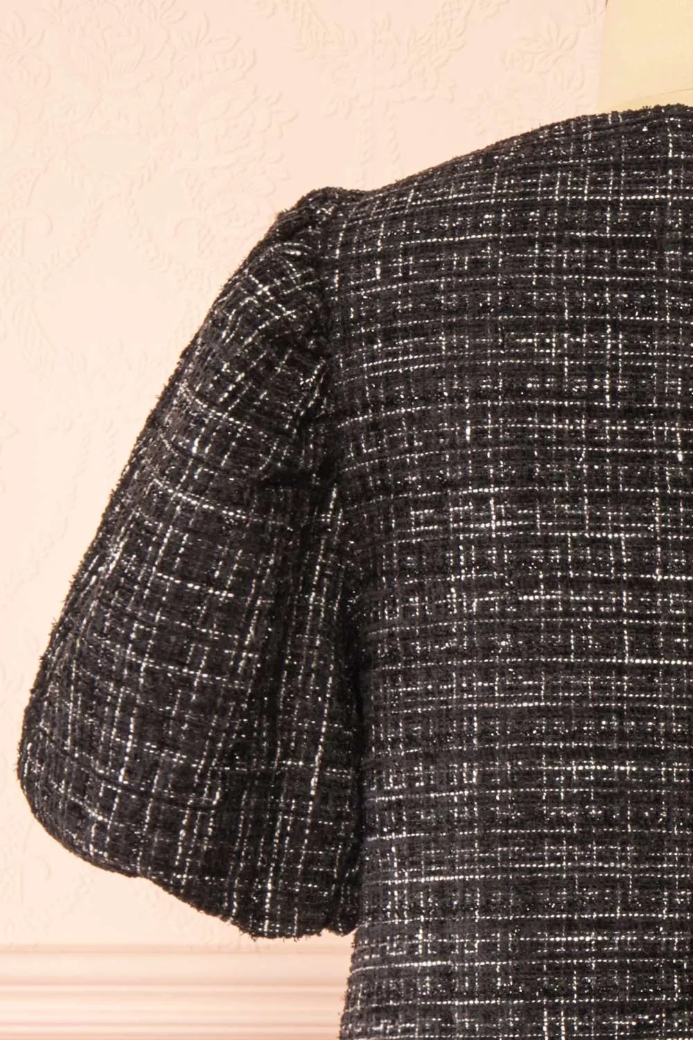 Alizeh | Sparkly Tweed Dress w/ Cristal Bows