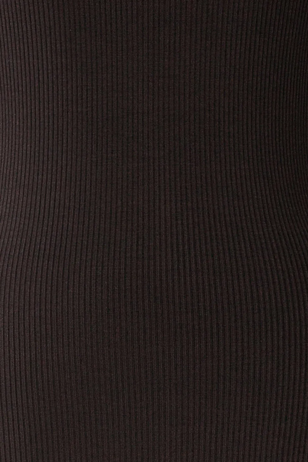 Anikara | Black Ribbed Midi Halter Dress
