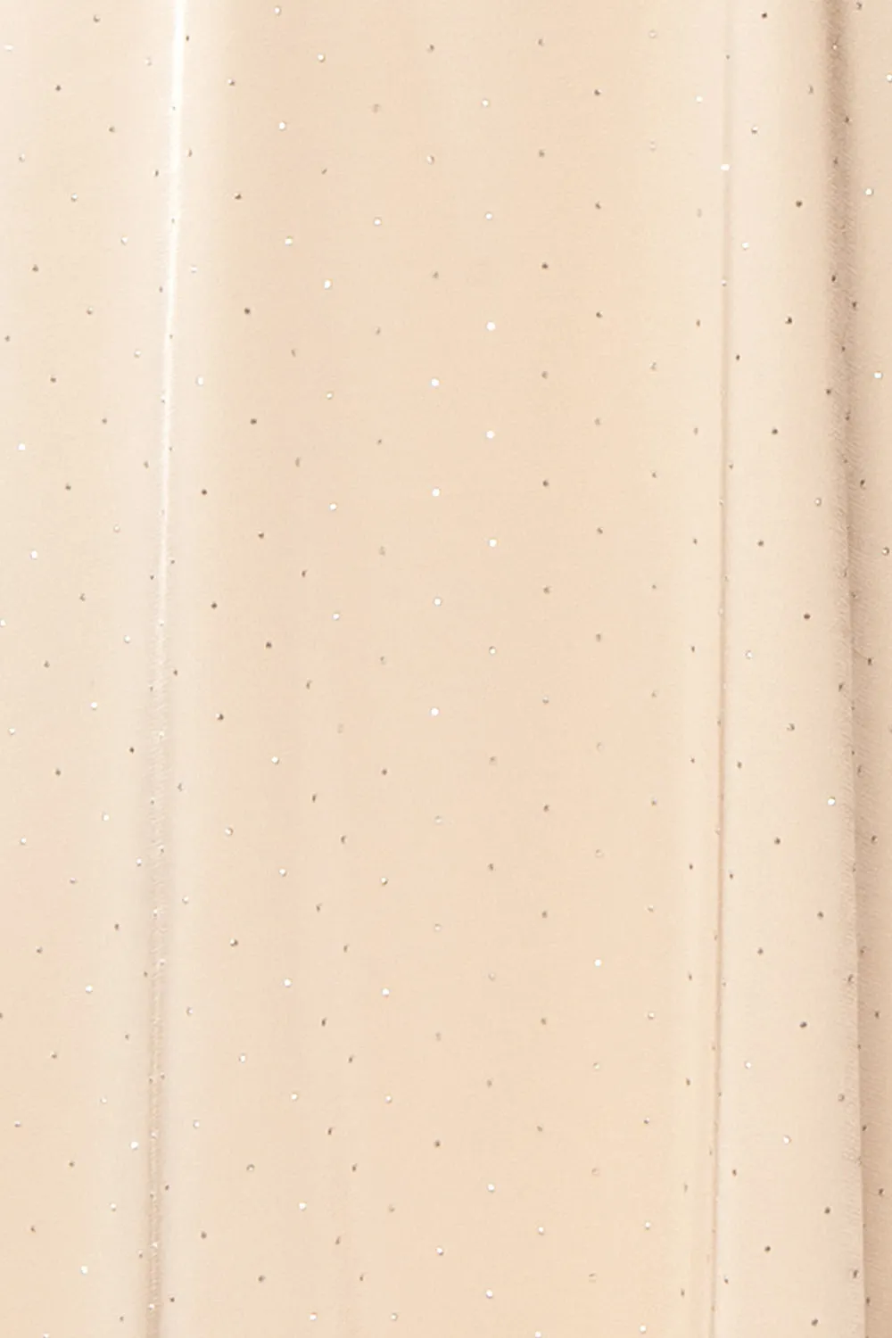 Armance | Champagne Satin Dress w/ Crystals