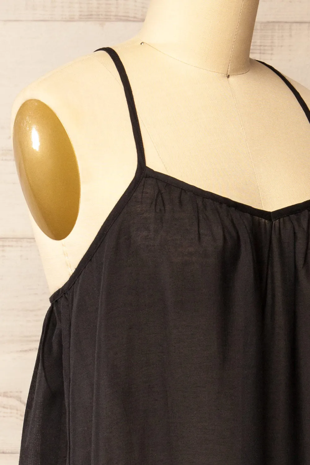 Berkana Black | Midi Beach Dress