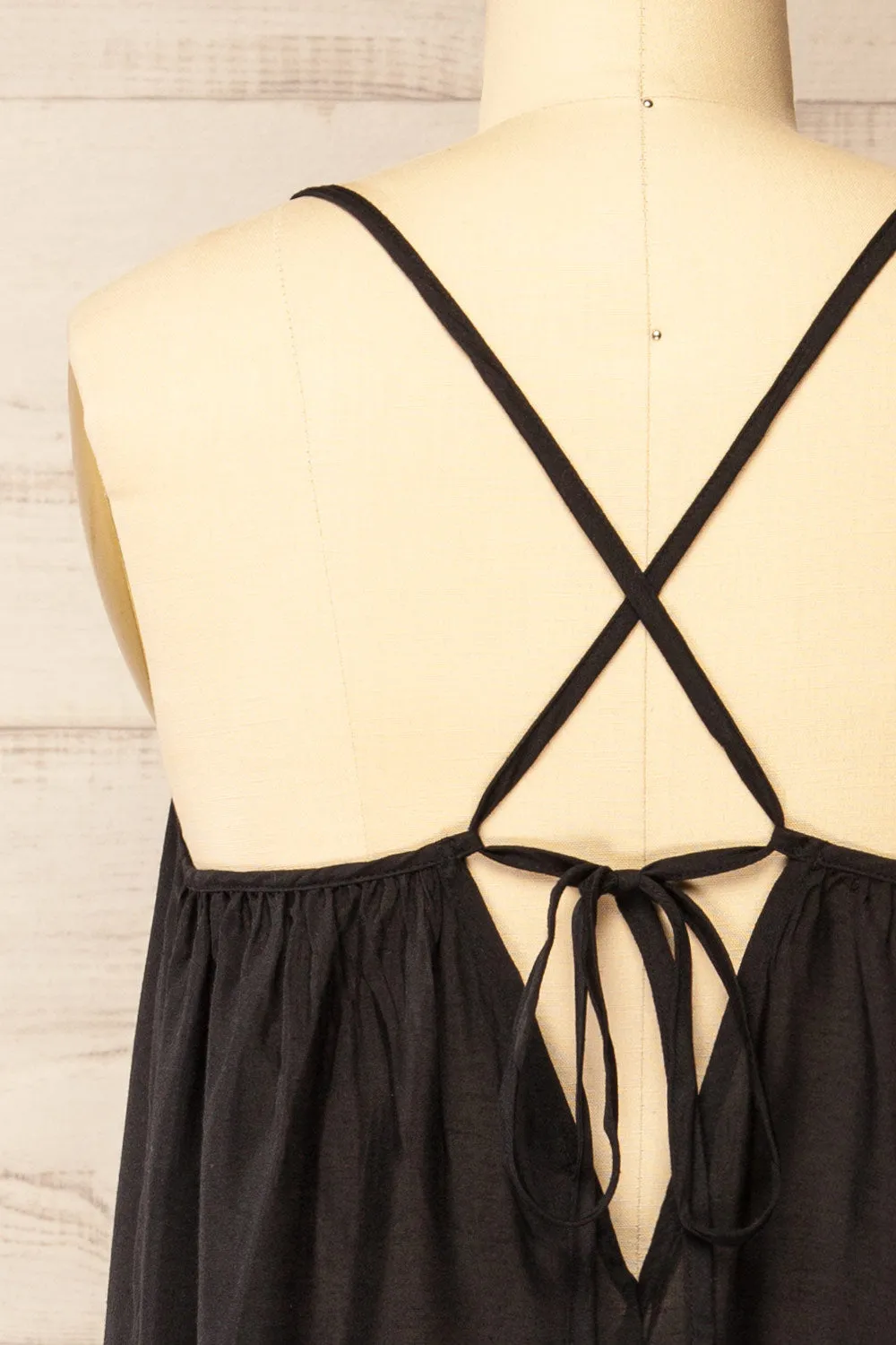 Berkana Black | Midi Beach Dress
