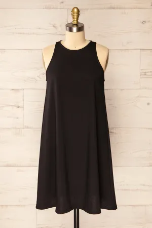 Canchimalero | Short Loose Black Dress