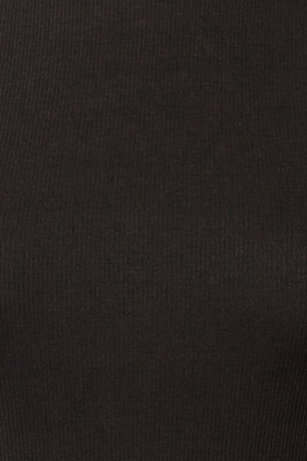 Daegu Black | Long Fitted Ribbed Dress