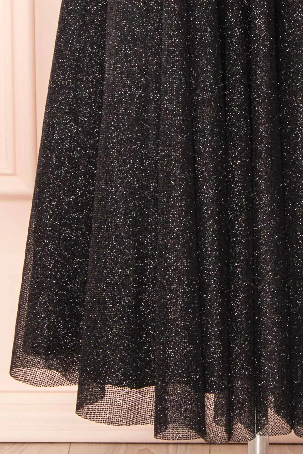 Euphea Black | Glitter Strapless Corset Dress