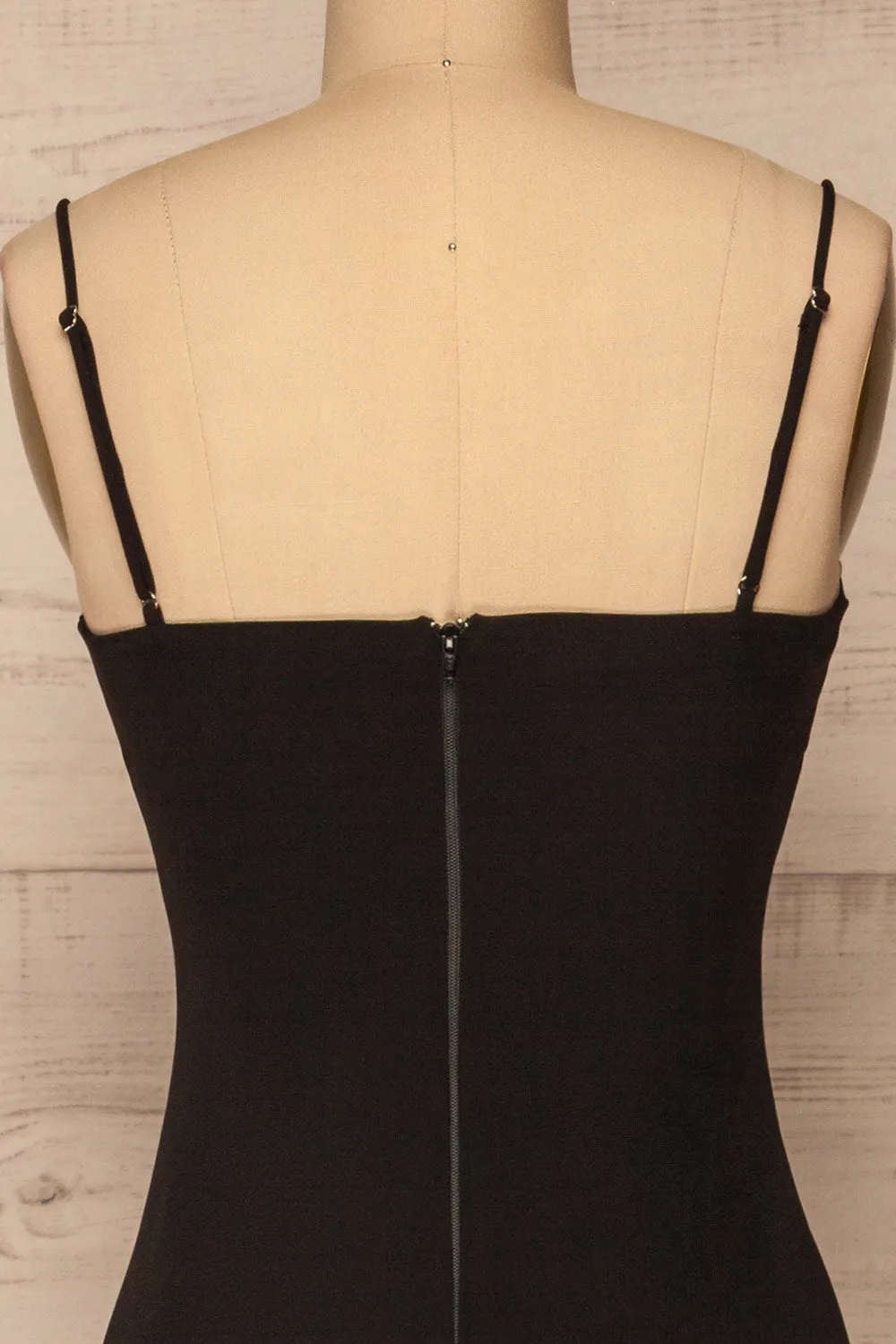 Kavala Black | Fitted Midi Dress