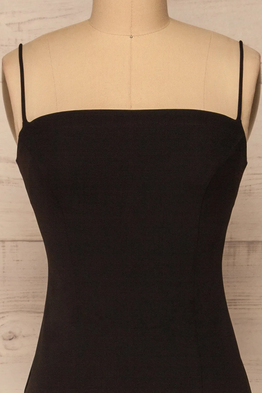 Kavala Black | Fitted Midi Dress