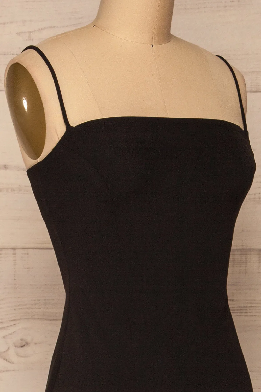 Kavala Black | Fitted Midi Dress