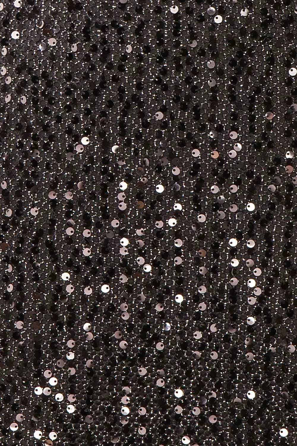 Lyrissa Black | Short Mesh Sequin Dress