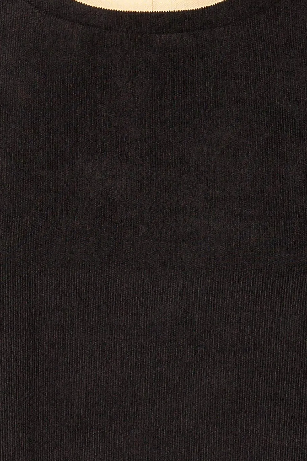 Marlo | Short Black Corduroy Dress