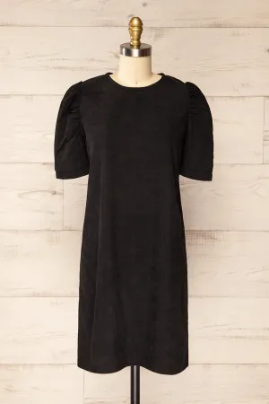 Marlo | Short Black Corduroy Dress
