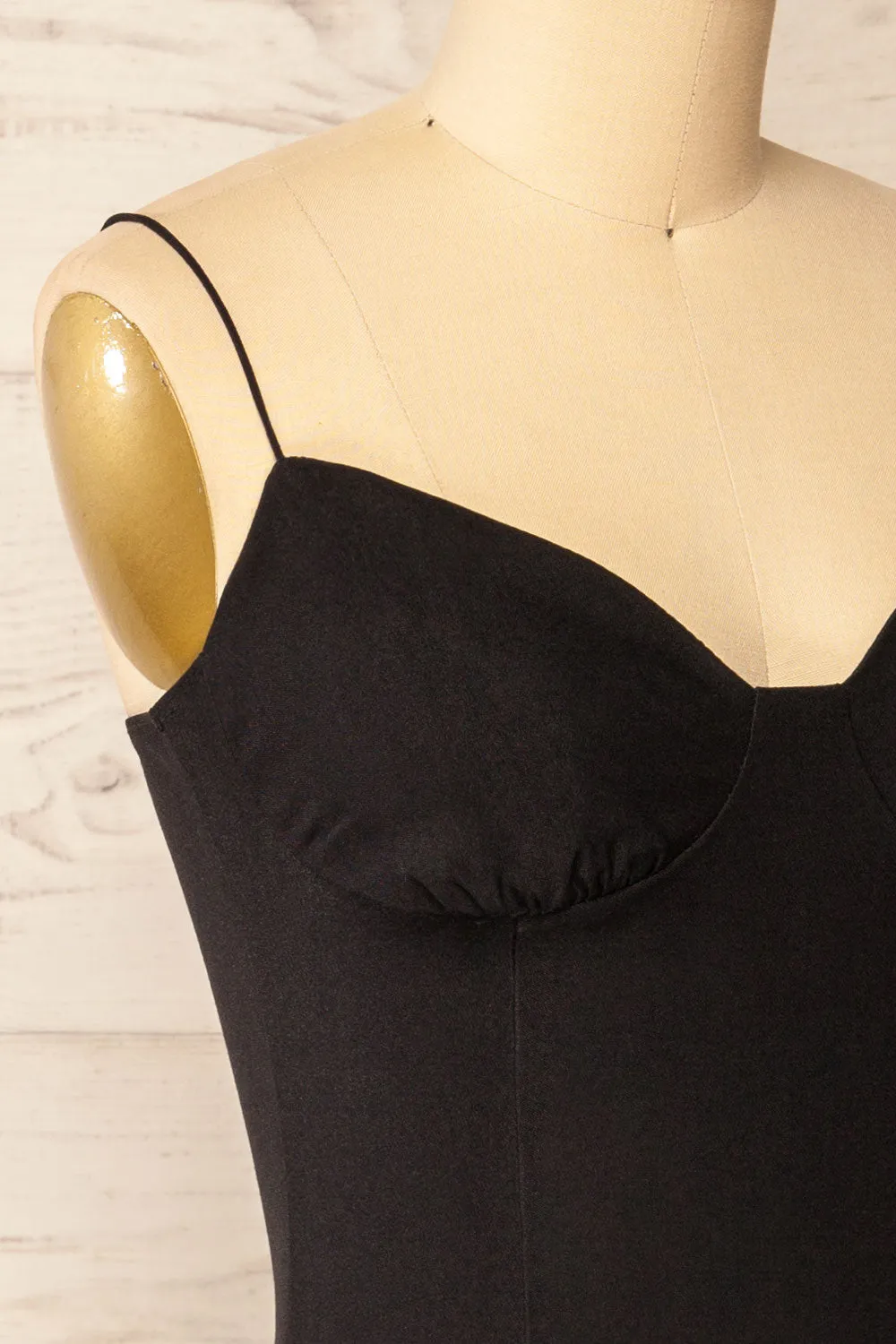 Mystik | Fitted Short Black Dress