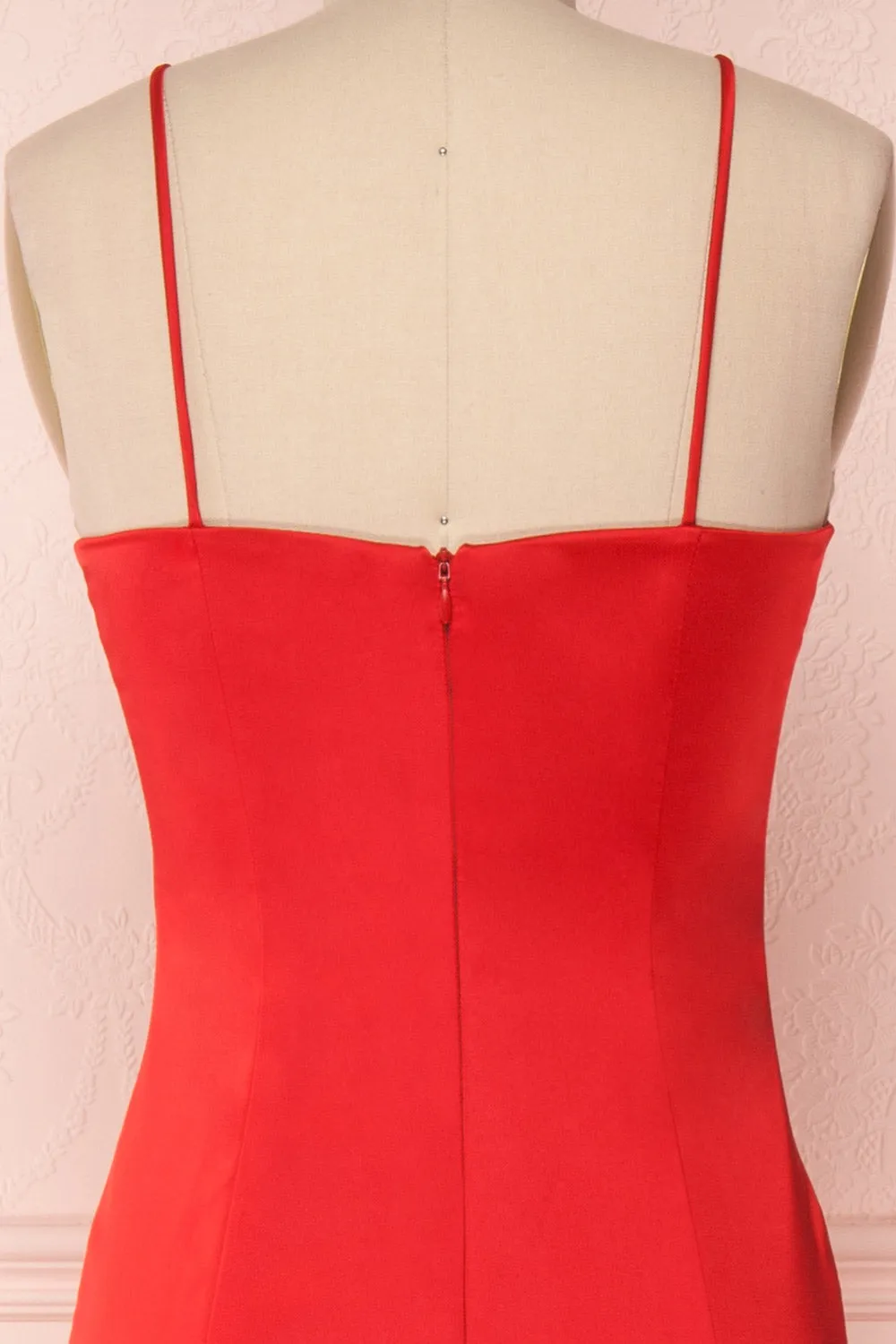 Naomie Red | Silky Mermaid Gown