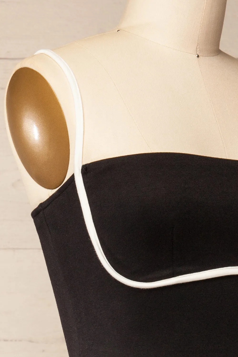 Pisang | Black Mini Dress with Built in Shorts