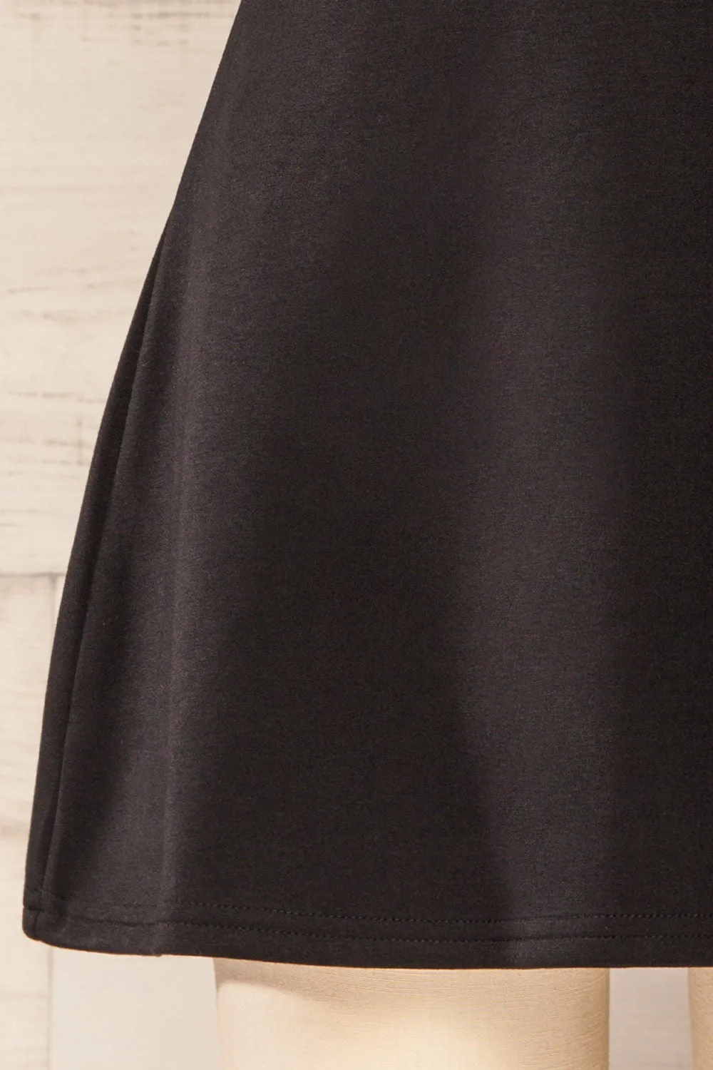 Pisang | Black Mini Dress with Built in Shorts