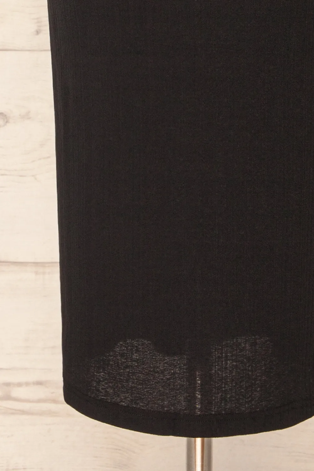Reynosa | Asymmetrical Black Midi Dress