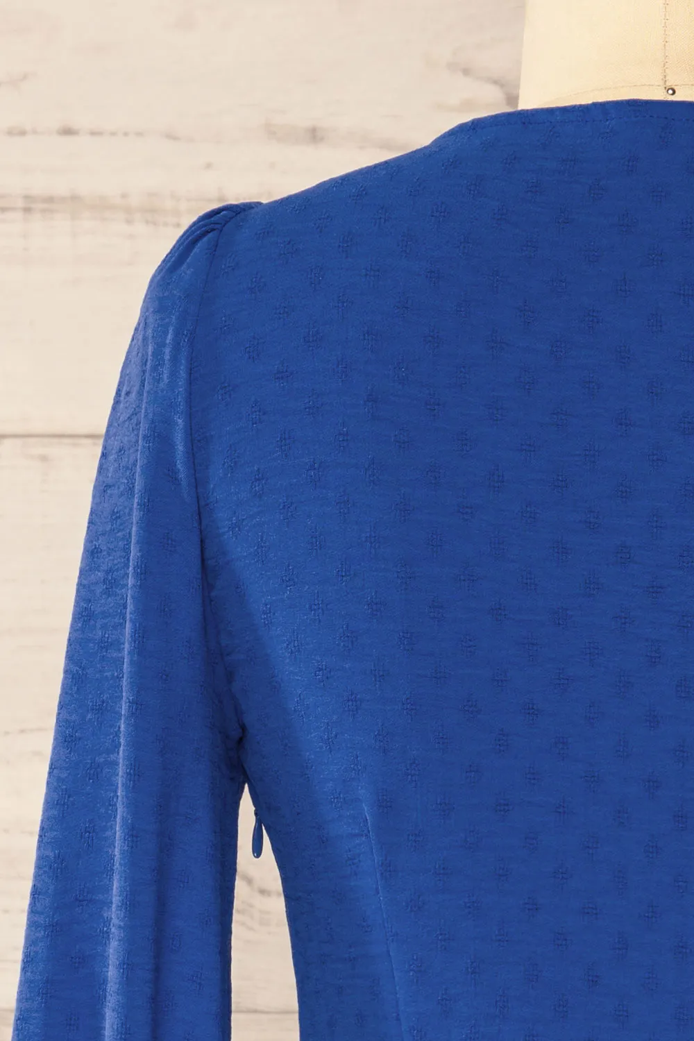 Rotherham Blue | Short A-line Dress w/ Long Sleeves