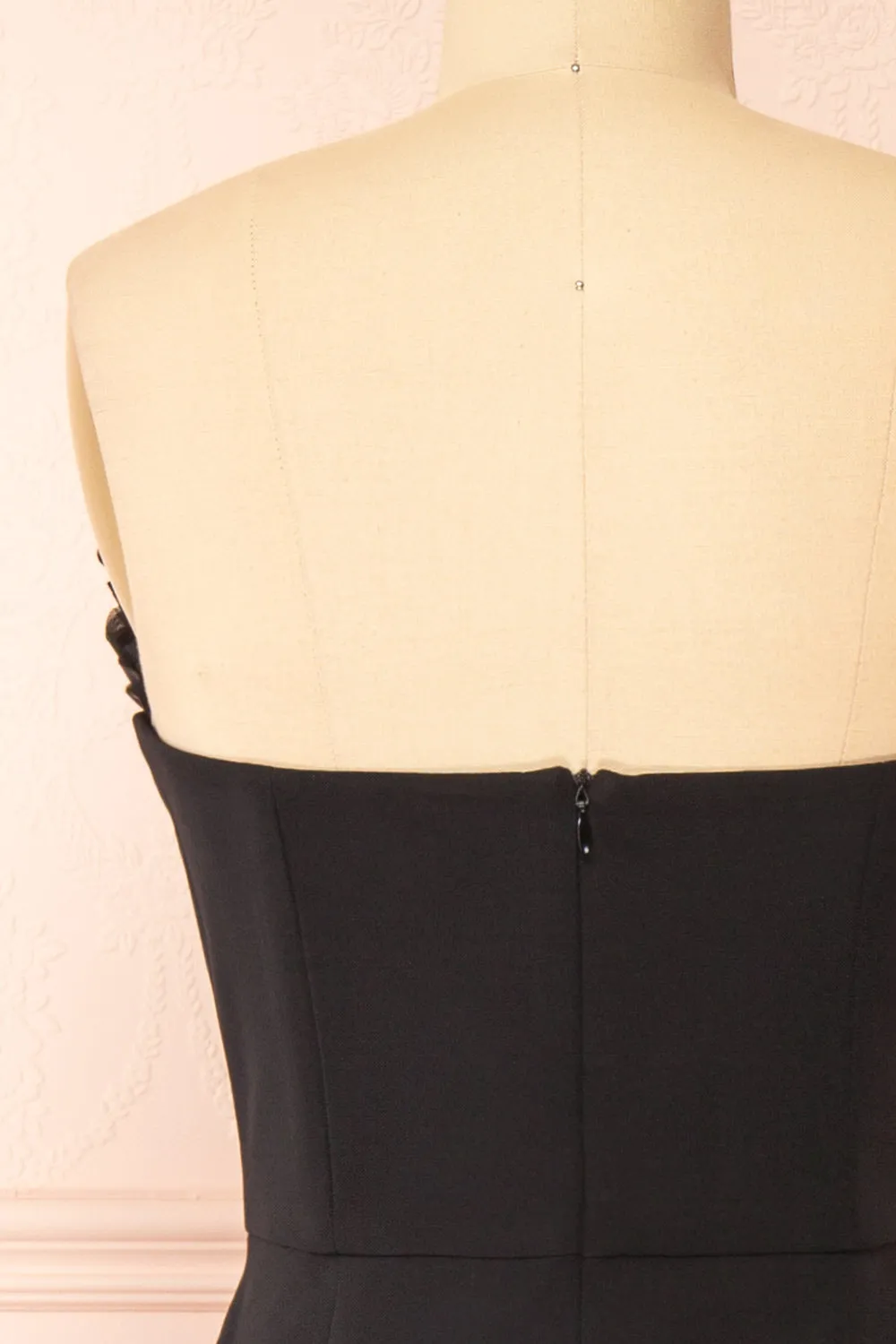 Scarabella | Strapless Black Midi Dress