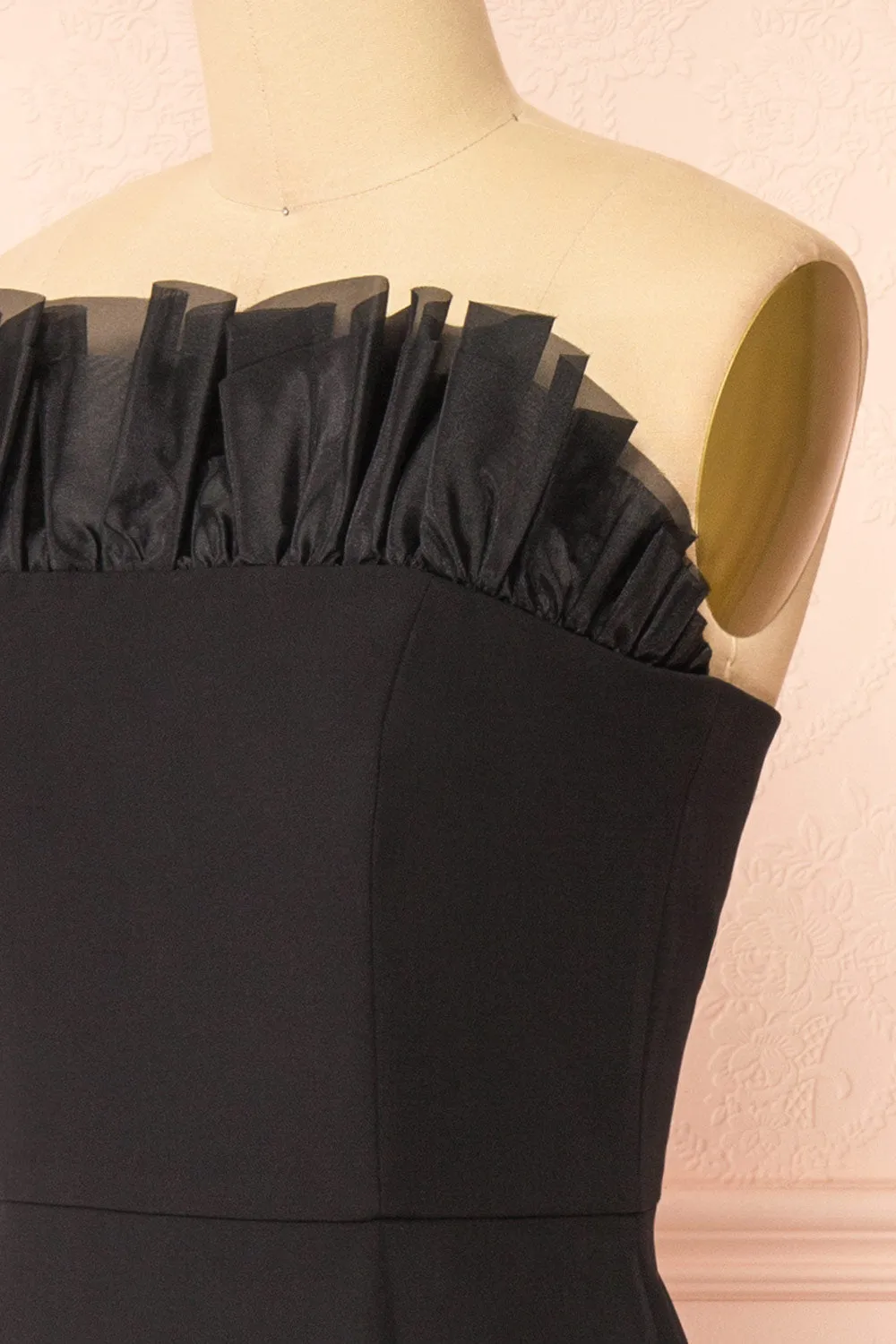 Scarabella | Strapless Black Midi Dress