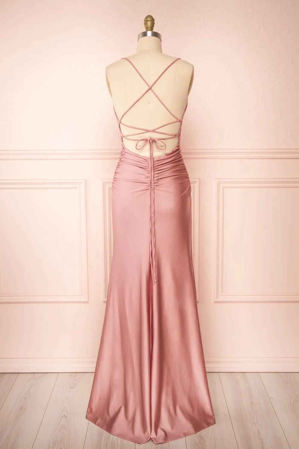 Sonia Blush | Mermaid Maxi Dress w/ Slit