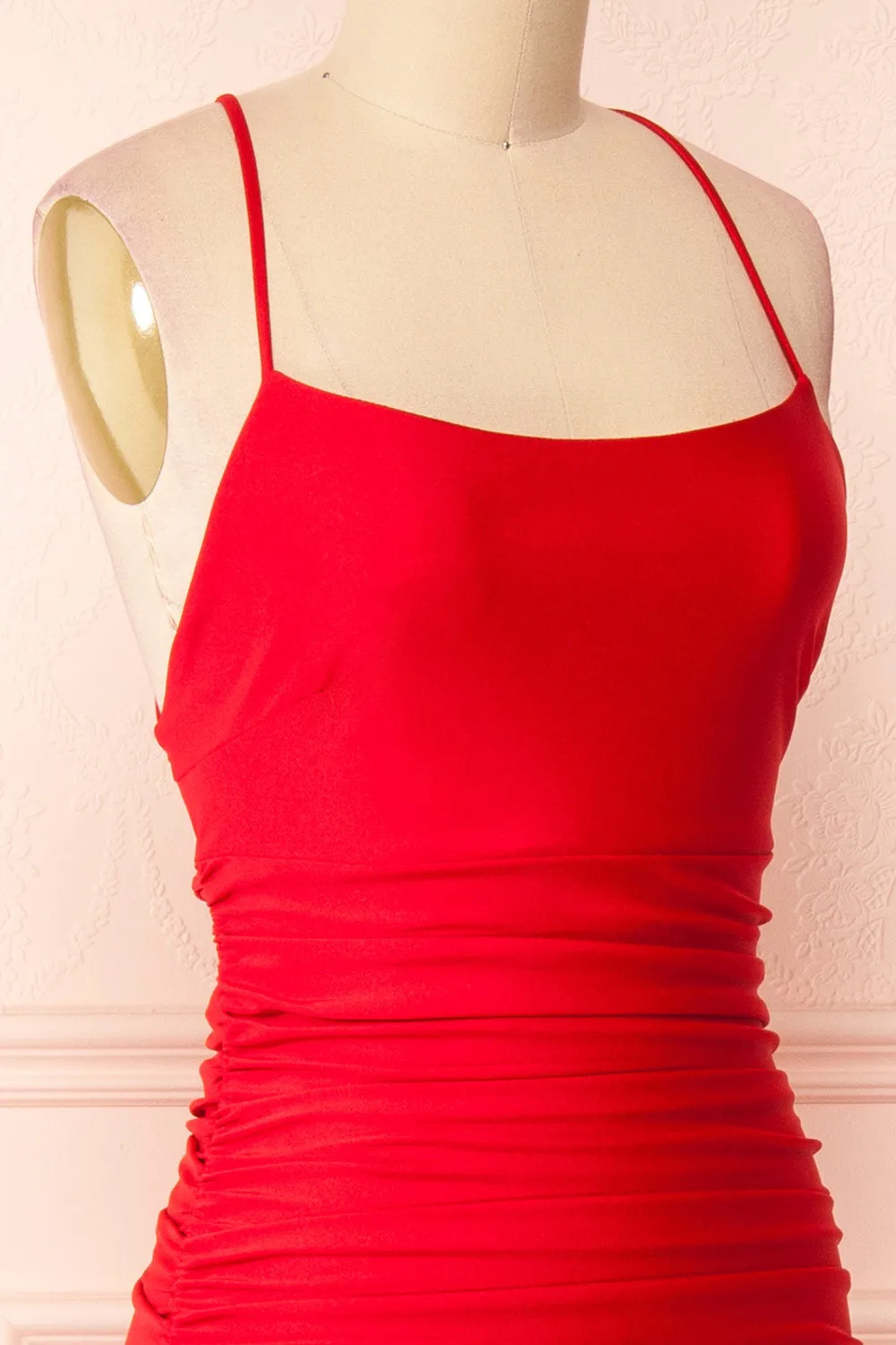 Sonia Red | Mermaid Maxi Dress w/ Slit