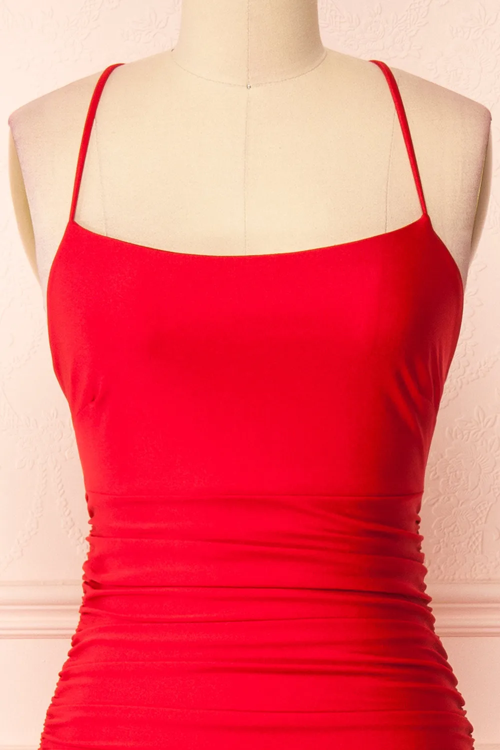 Sonia Red | Mermaid Maxi Dress w/ Slit
