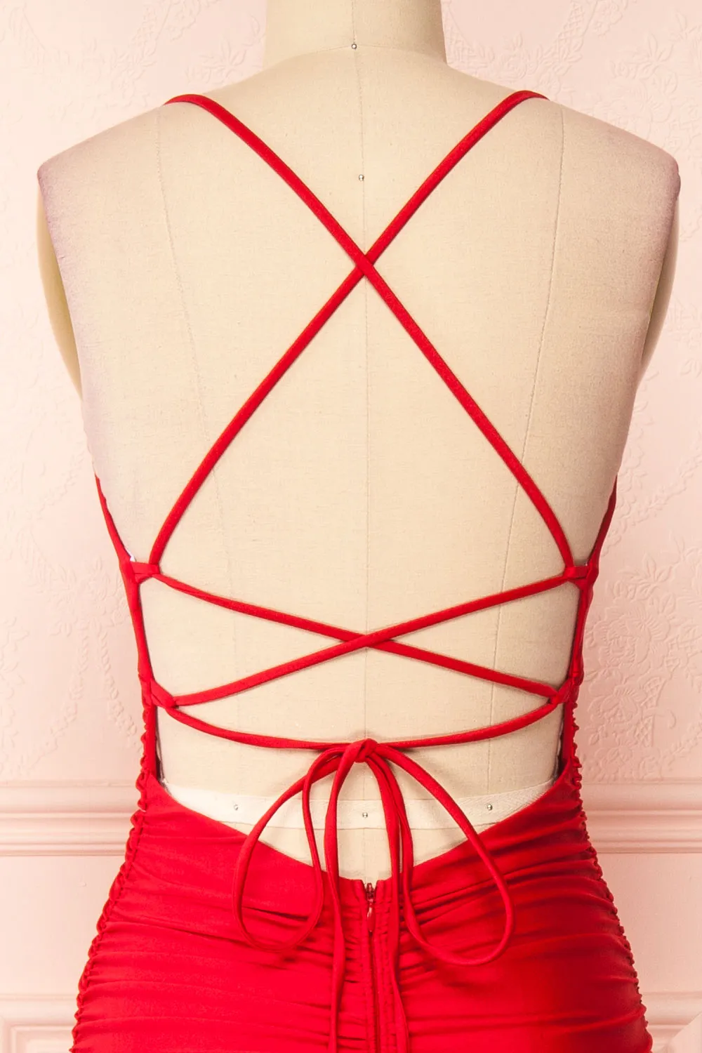 Sonia Red | Mermaid Maxi Dress w/ Slit