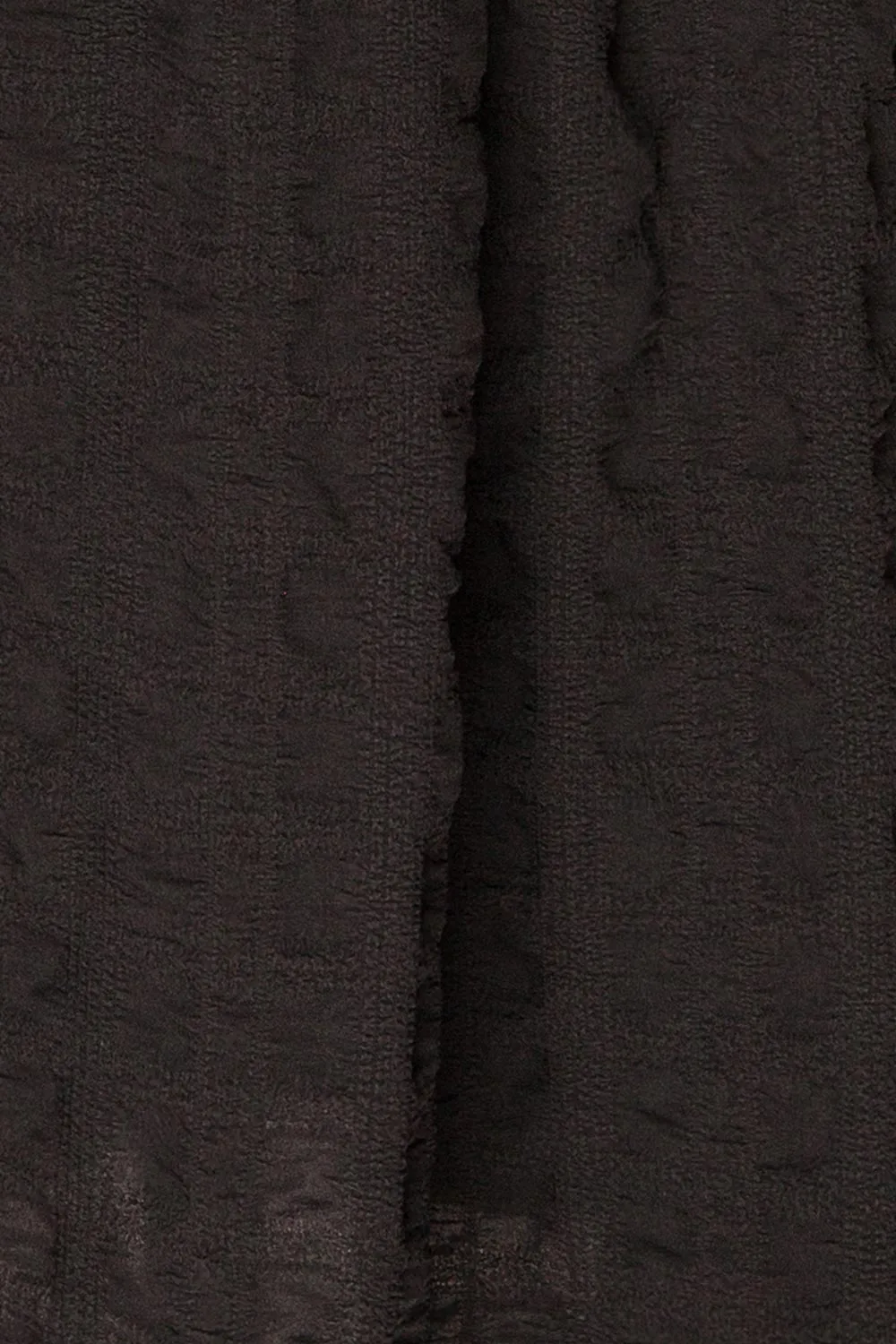 Swindon | Black Chiffon Midi Dress w/ Sleeves