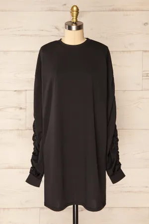 Torrejon | Short Dress w/ Ruched Sleeves