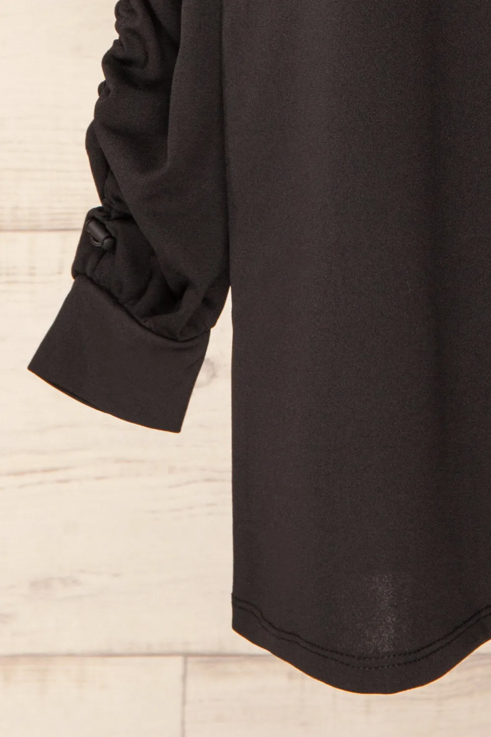 Torrejon | Short Dress w/ Ruched Sleeves