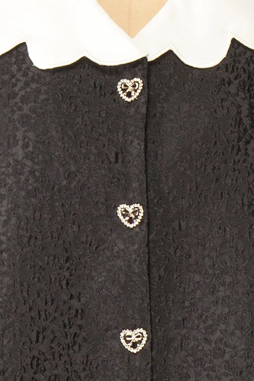 Whimsie | Short Black Textured Dress